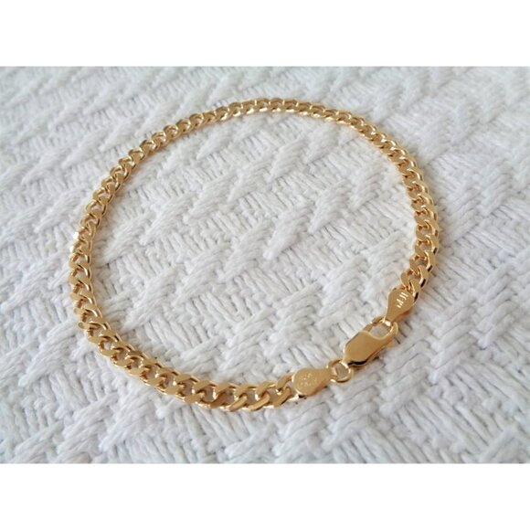 High Quality Made in Italy Miami Curb Bracelet, Stamped 925 ITALY - Picture 2 of 4